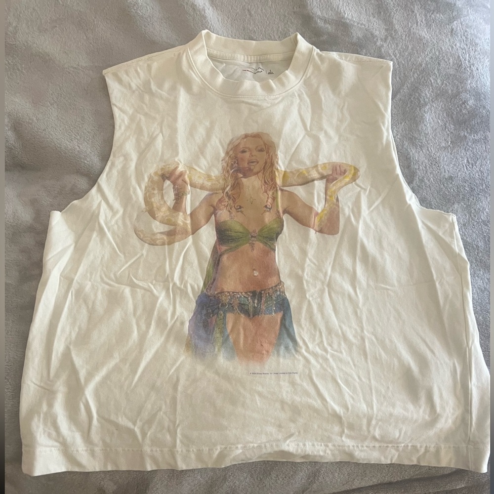 Abercrombie Britany Spears graphic cropped tank, new without tags never worn